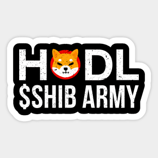 HODL SHIBA INU Coin Sticker